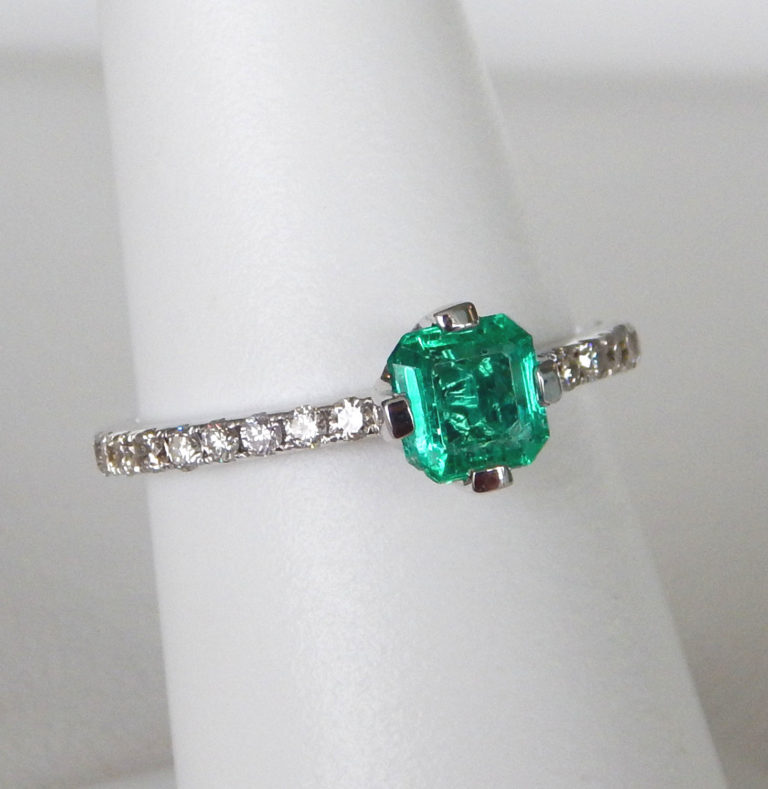 Emerald And Diamond Accented Ring | Kloiber Jewelers